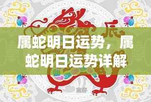 明日属蛇运势详解,把握好运迎接新机遇的挑战
