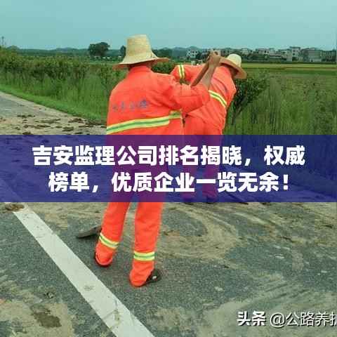 吉安监理公司排名揭晓,权威榜单,优质企业一览无余!
